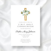フローラエレガントクロスガールファースト聖餐式 招待状