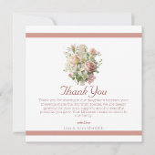 フローラエレガントクロスバプテスマ サンキューカード (正面)