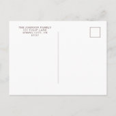 フローラエレガントクロス復活祭の茶パーティー インビテーションポストカード (裏面)