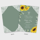 フローラエレガントクロス第一聖餐式 招待状