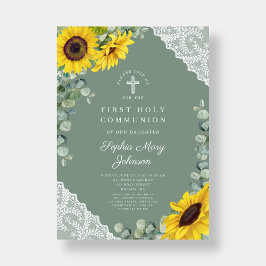 フローラエレガントクロス第一聖餐式 招待状