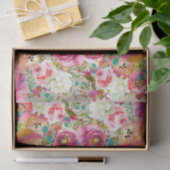 フローラエレガントク素朴ラフトモノグラムシャビーシック 薄葉紙 (ギフト)