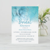 **フローラエレガントグリッターパステルブライダルシャワー 招待状 (スタンド正面)