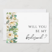 フローラエレガントグリーナリー花嫁プロポーザル・カード 招待状 (正面)