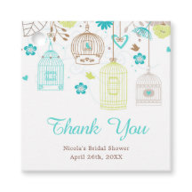 フローラエレガントグリーンとブルーのブライダルシャワー