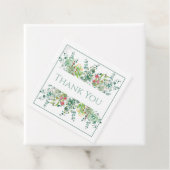 フローラエレガントグリーンウォーターカラーサンキュー フェイバータグ (インサイチュ)