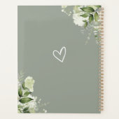 フローラエレガントグリーンセージ結婚グリーン プランナー手帳 (裏面)
