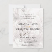 フローラエレガントグリーンリーウェディングレセプション 招待状 (正面)