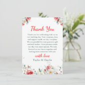 フローラエレガントグリーンリー冬の結婚式 サンキューカード (スタンド正面)