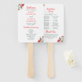 フローラエレガントグリーンリー冬ウエディングプログラム ハンドファン