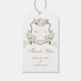 フローラエレガントグリーンリー結婚クレスト ギフトタグ