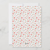 フローラエレガントグリーンワンフォトクリスマス シーズンカード (裏面)