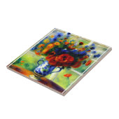 フローラエレガントケシ装飾陶磁器タイル タイル (側面)