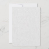 フローラエレガントゴールドフォイルブライダルシャワー招待 招待状 (裏面)