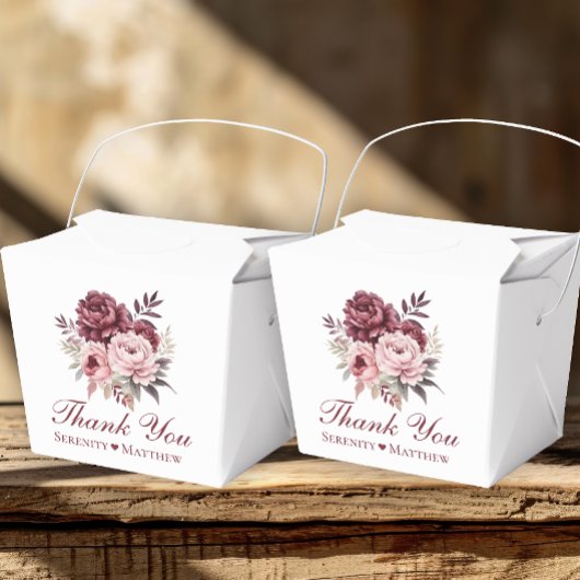 フローラエレガントサンキューウォーターカラーピーニー結婚ズ フェイバーボックス