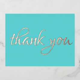 フローラエレガントサンキューピンク金ゴールド 箔招待状ポストカード