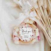 フローラエレガントサンキュー結婚式の引き出物シール ラウンドシール