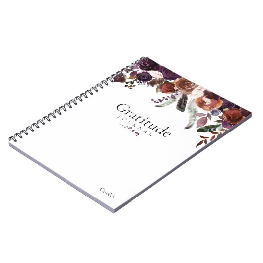 フローラエレガントシックガーリー感謝ジャーナル ノートブック (左側)
