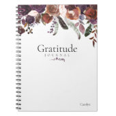 フローラエレガントシックガーリー感謝ジャーナル ノートブック (正面)