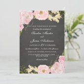 フローラエレガントシャルボード結婚式招待状 招待状 (スタンド正面)