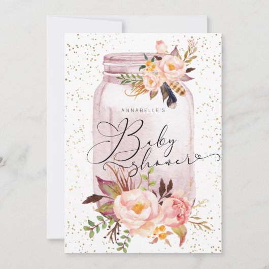 フローラエレガントシャワー 招待状 (正面)