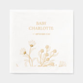 フローラエレガントシャワー 箔ナプキン (正面)