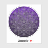 フローラエレガントシルバー&パープルマンダラ シール (シート)