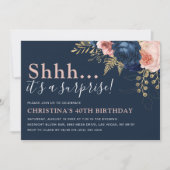 フローラエレガントシ…サプライズ誕生日だ 招待状 (正面)