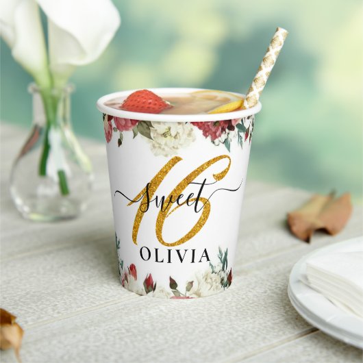 フローラエレガントスウィート16紙カップ 紙コップ (インサイチュ)