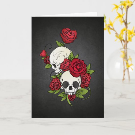 フローラエレガントスカルディアデロスムエルトスカード カード (黄色い花)