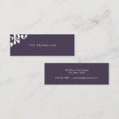 フローラエレガントスキニー通話カード コーリングカード (正面/裏面)