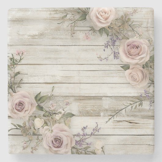 フローラエレガントストーンコースター ストーンコースター (正面)