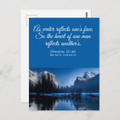 フローラエレガントスピリチュアルバイブル詩はがき ポストカード (正面/裏面)