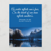 フローラエレガントスピリチュアルバイブル詩はがき ポストカード (正面)