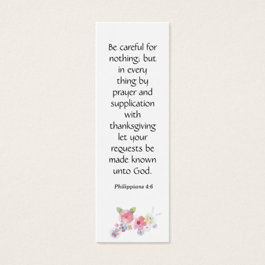 フローラエレガントスピリチュアル聖句ブックマーク (正面)