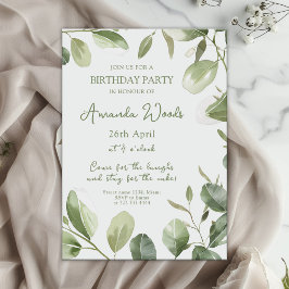 フローラエレガントセレニティ誕生祝い 招待状