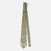 フローラエレガントセージグリーンアイボリー結婚ズ ネクタイ (正面)