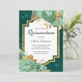 フローラエレガントセージグリーンエメラルドキンセアニェラ 招待状 (スタンド正面)