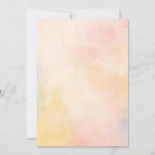 フローラエレガントソフトサマーベビーシャワー 招待状 (裏面)