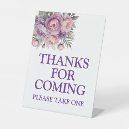 フローラエレガントソフトパステルカラーズサンキューサイン 台座サイン