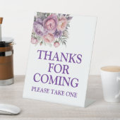 フローラエレガントソフトパステルカラーズサンキューサイン 台座サイン (インサイチュ)