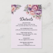 フローラエレガントソフトパステルカラー結婚ズ エンクロージャーカード (正面)