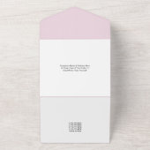 フローラエレガントソフトパープル薄紫すべて1つのInvita オールインワン招待状 (外側)