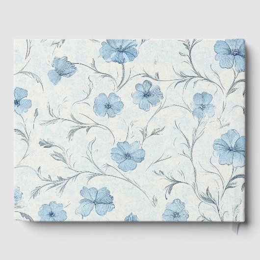 フローラエレガントダスティブルーカントリー庭園の結婚式 ゲストブック (裏面)