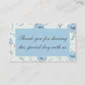 フローラエレガントダスティブルーカントリー庭園の結婚式 プレイスカード (正面)