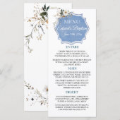 フローラエレガントダスティブルーバプテスマ メニュー (正面/裏面)