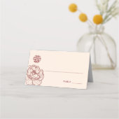 フローラエレガントダブルXiシーティングテーブル座席表 プレイスカード (正面)