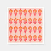 フローラエレガントダマスクシックナプキンズ スタンダードカクテルナプキン (正面)