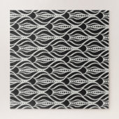 フローラエレガントダマスク、アールヌーボーシームレスパター ジグソーパズル (横)