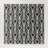 フローラエレガントダマスク、アールヌーボーシームレスパター ジグソーパズル (縦)